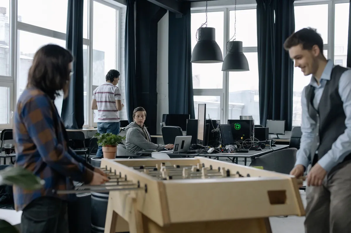tech company office collaboration