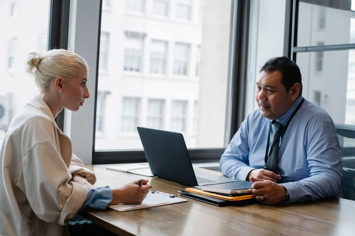 job applicants in interview