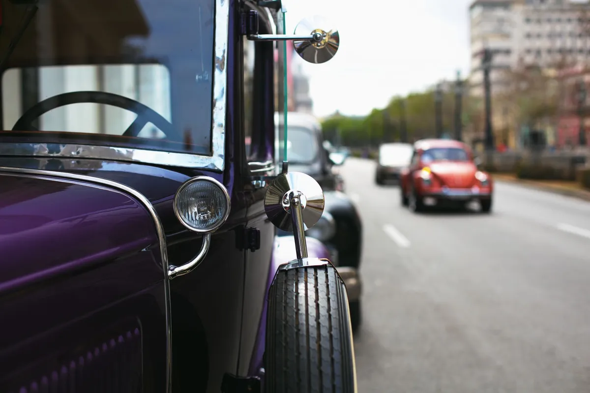 vintage car closeup