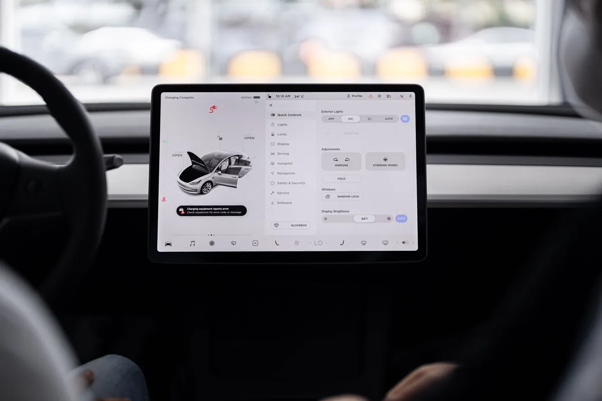 electric vehicle dashboard