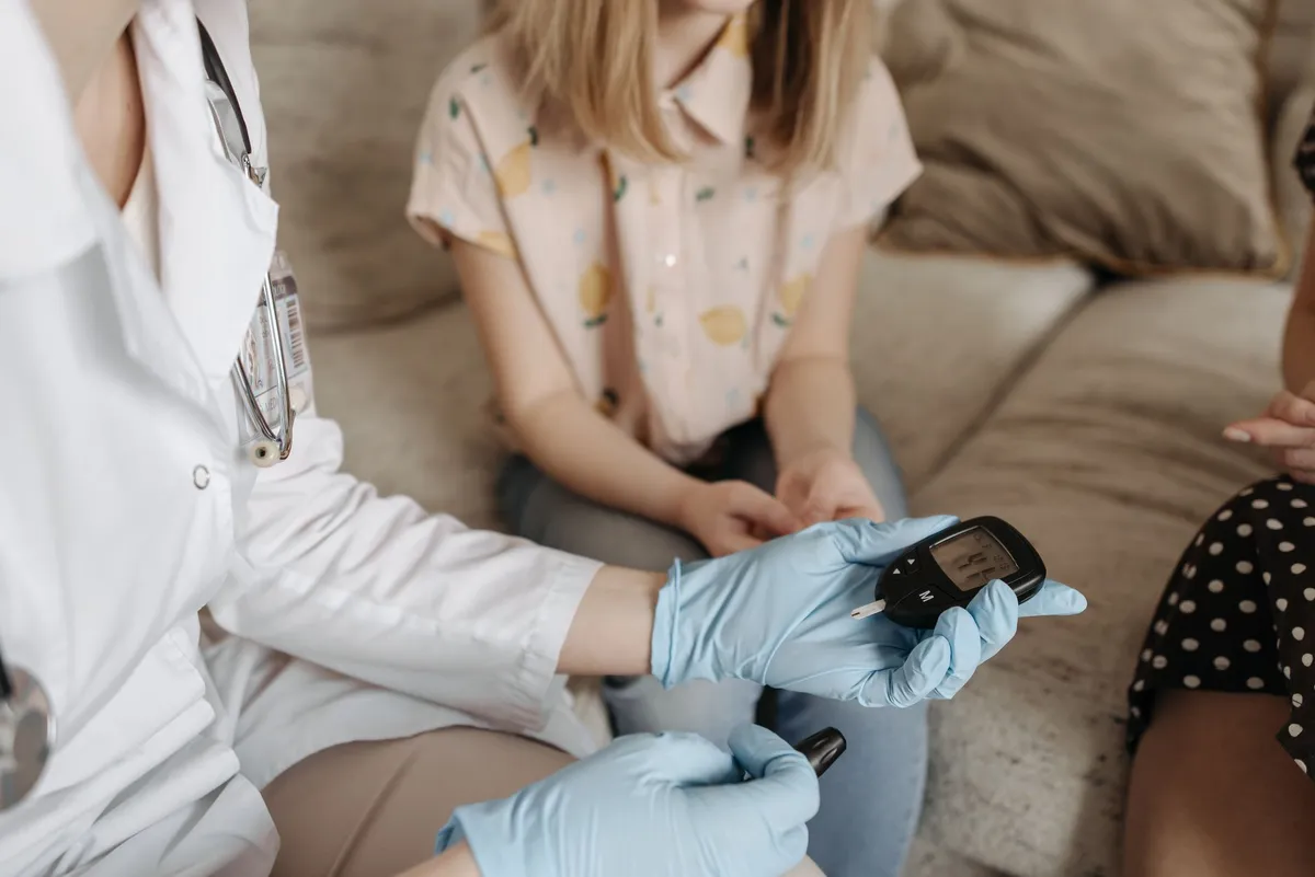 healthcare provider with patient