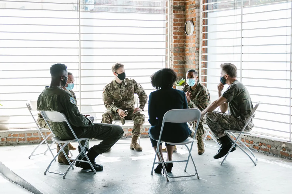 group discussion about healthcare