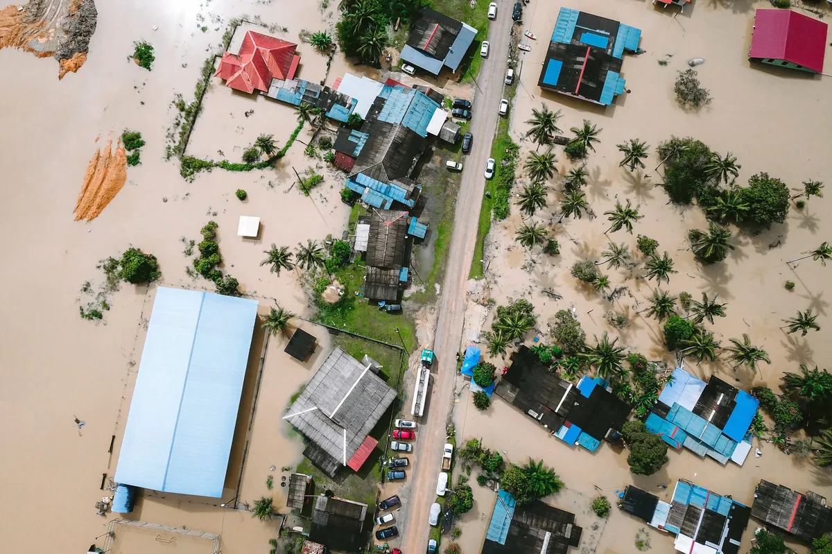 corporate landscape with climate change effects
