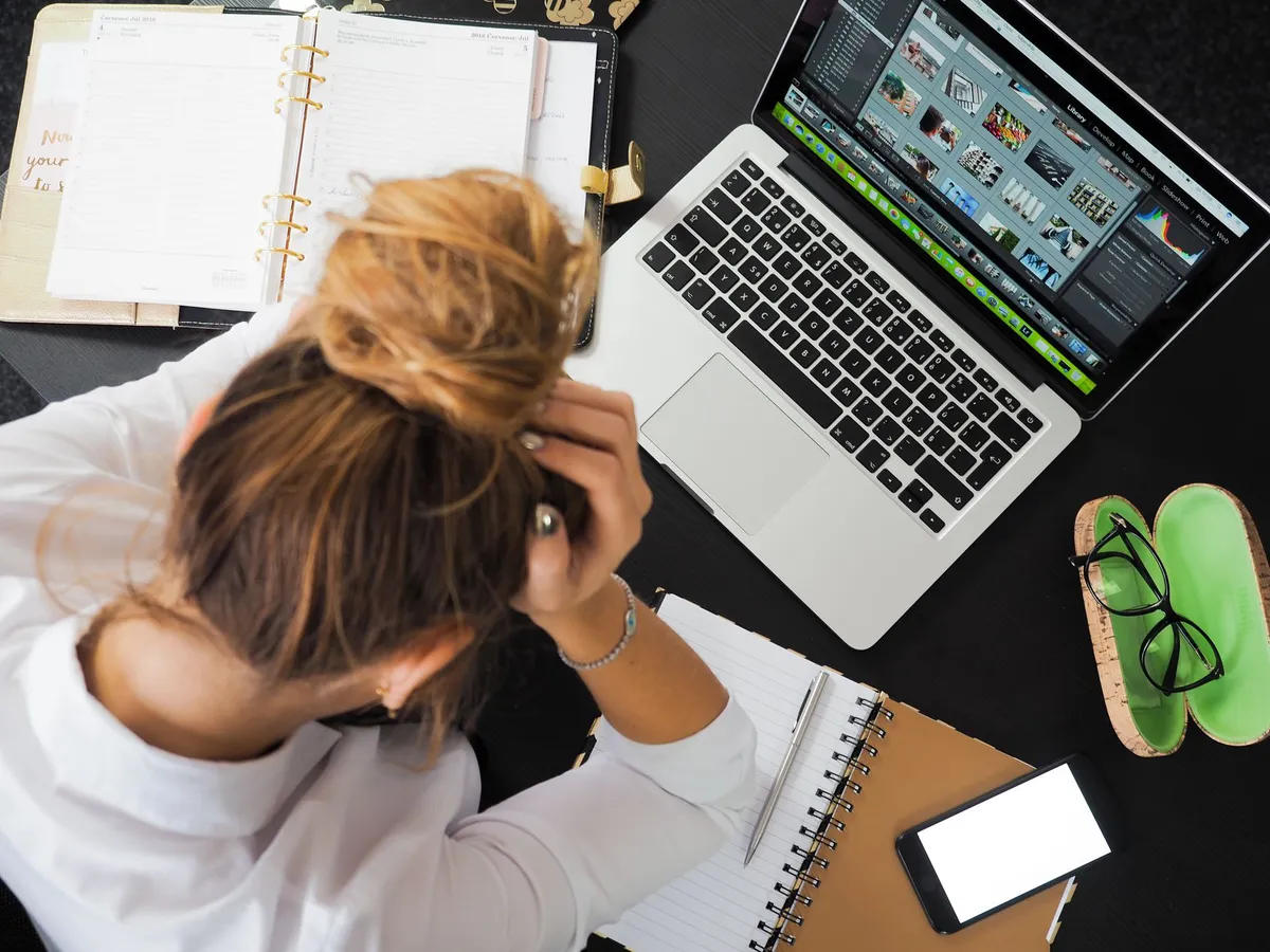 frustrated job seeker