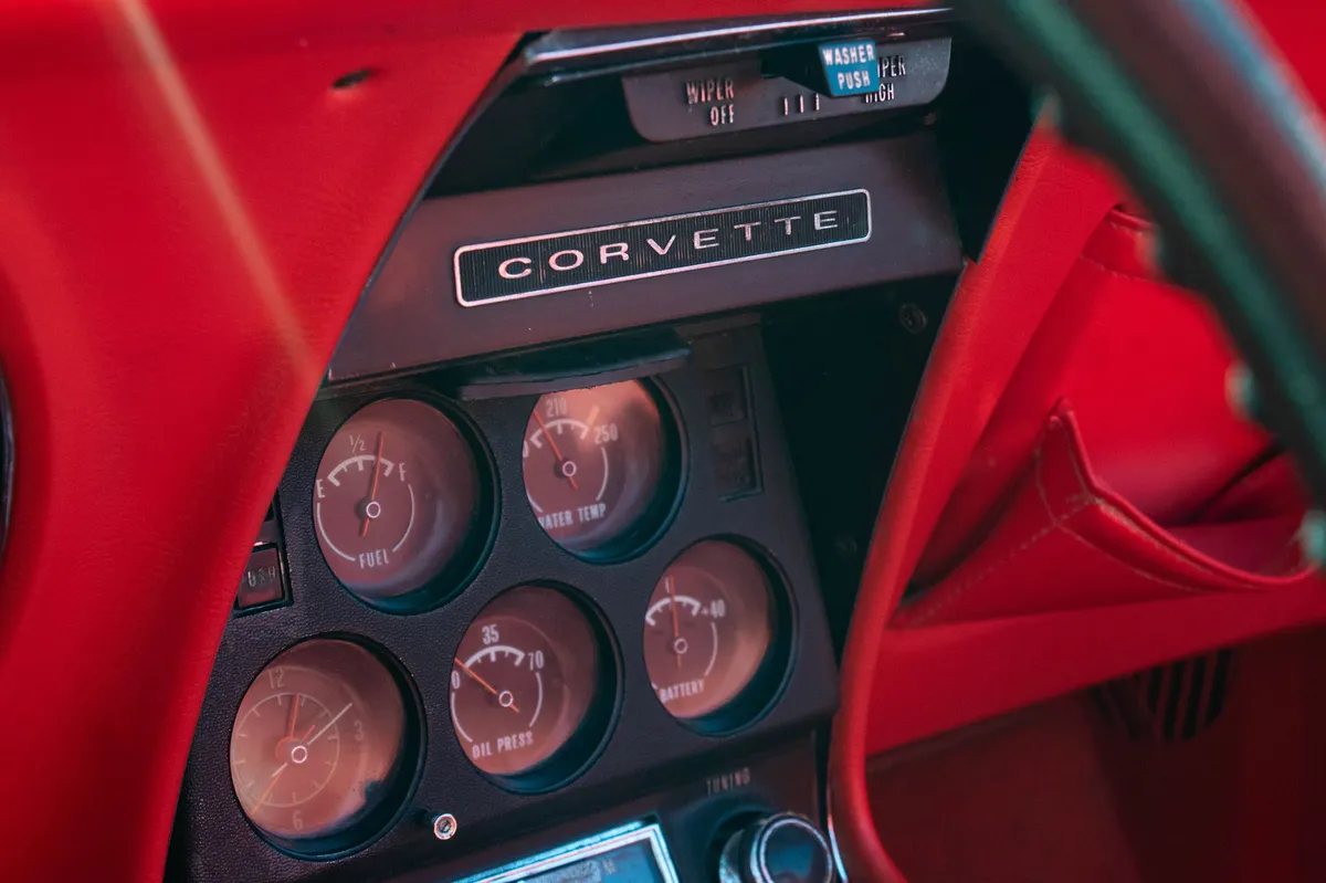 car dashboard closeup