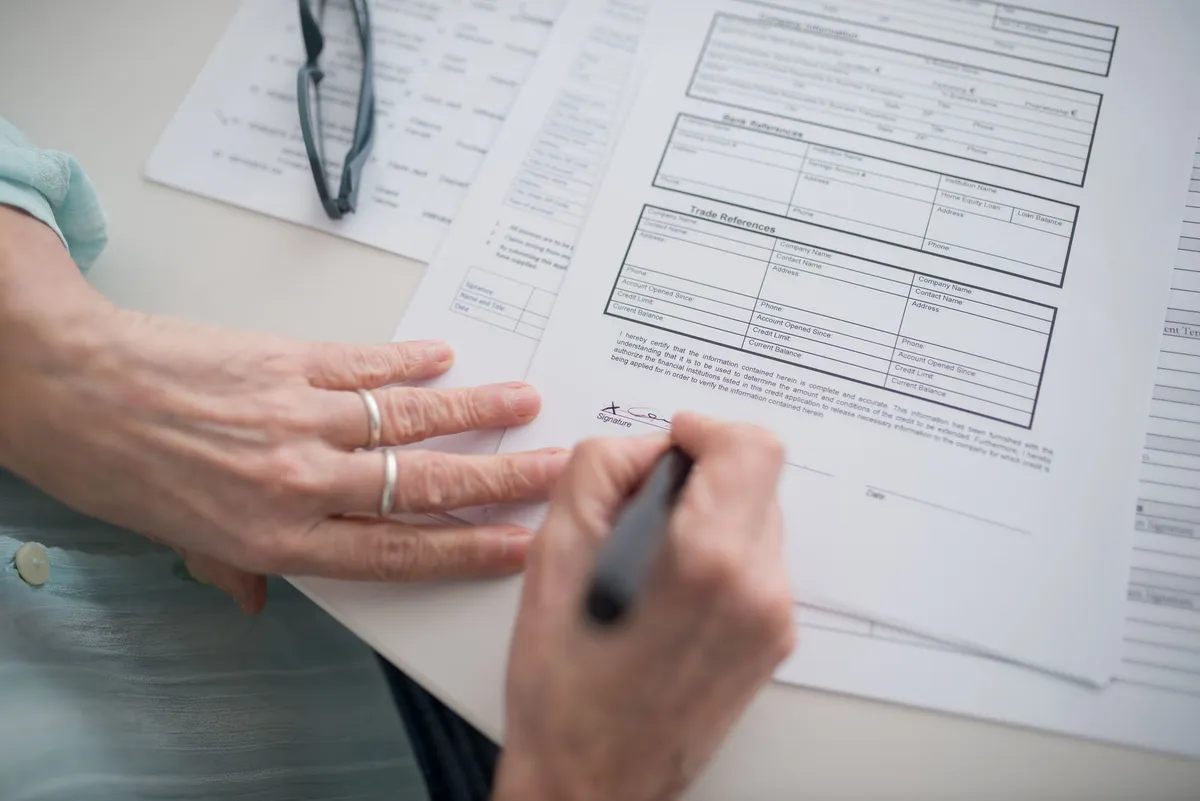 Medicare enrollment paperwork