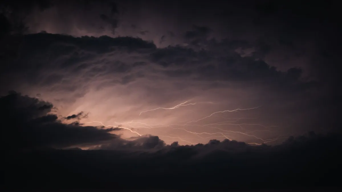 storm clouds lightning