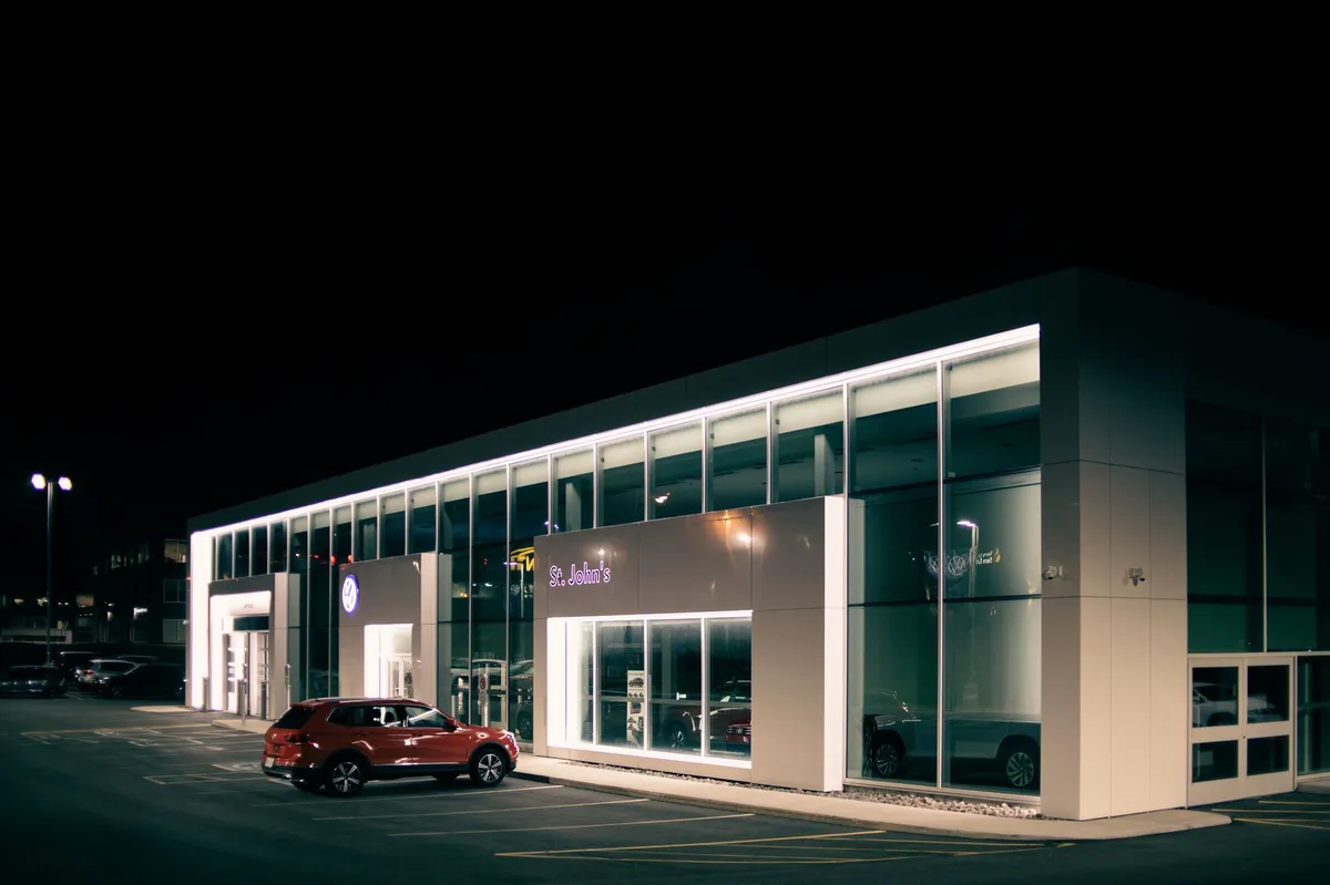 auto dealership exterior