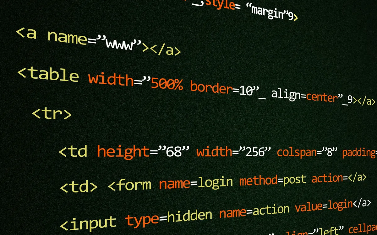 computer code on screen