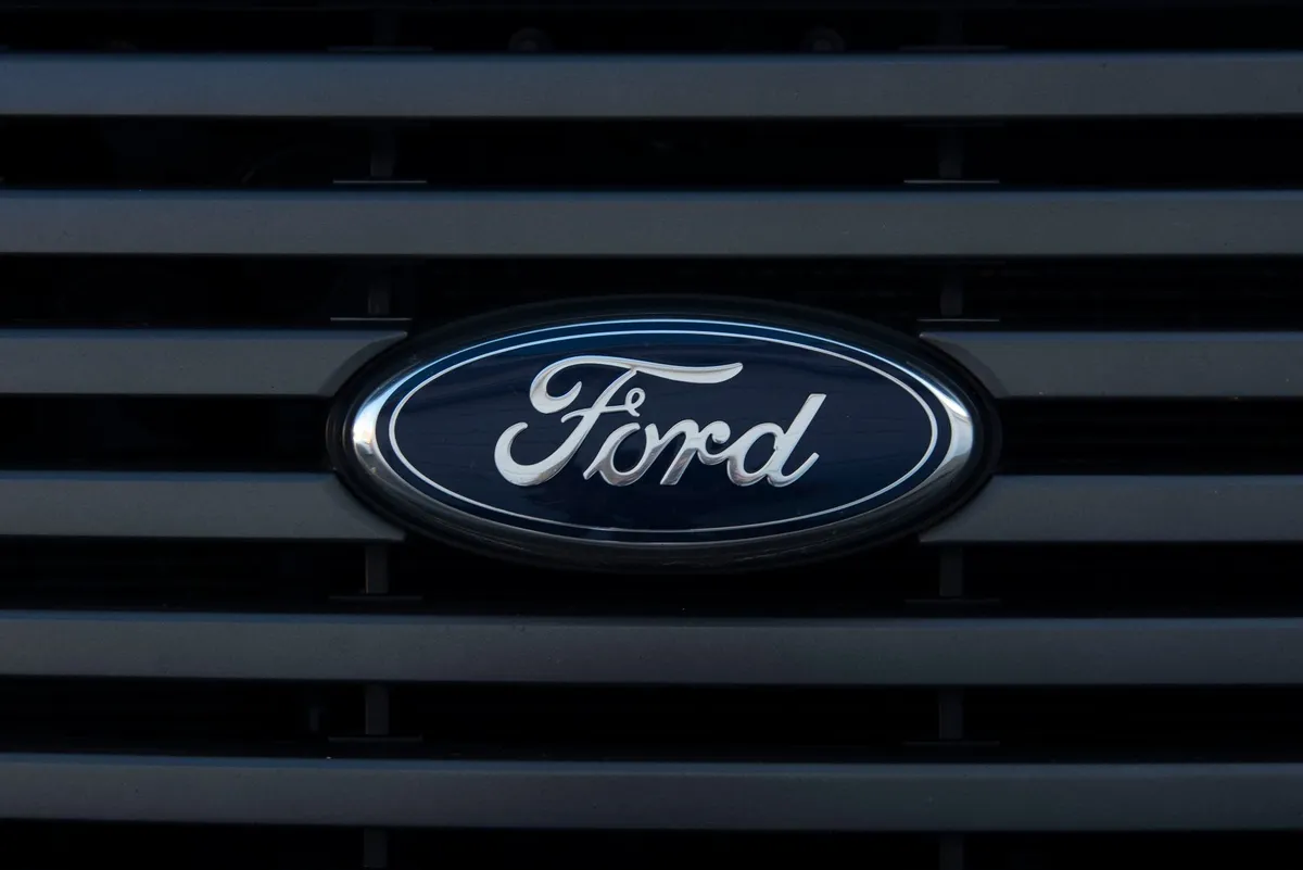 Ford logo closeup