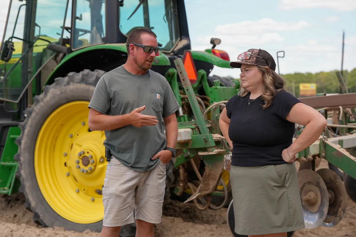 farmers discussing insurance