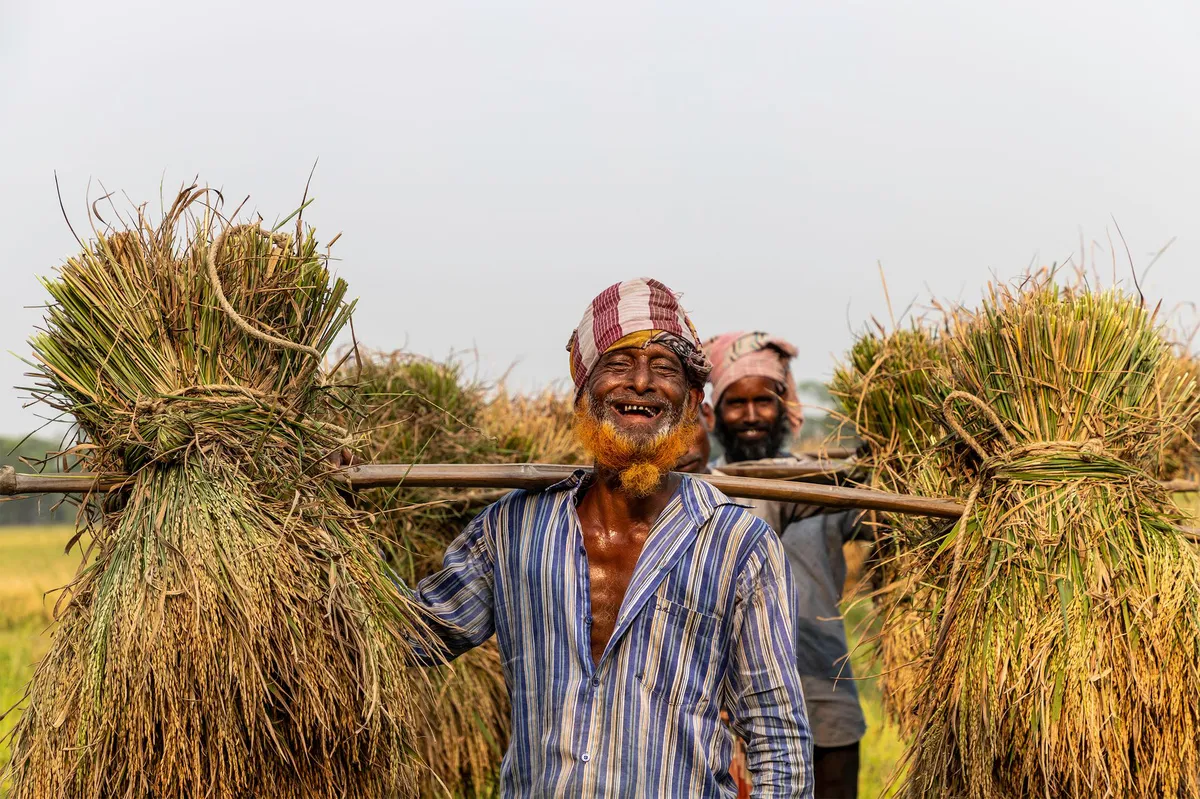 happy farmers