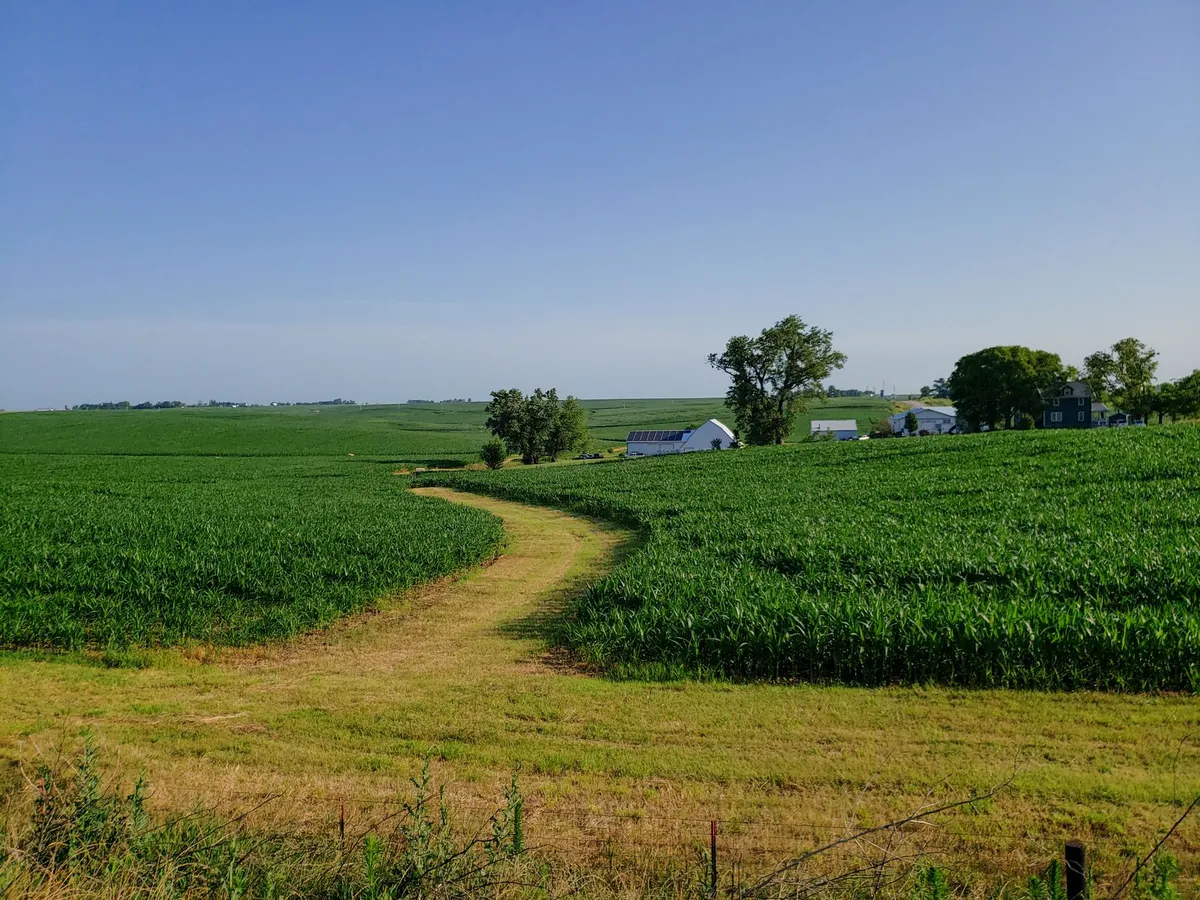 Midwest farm landscape