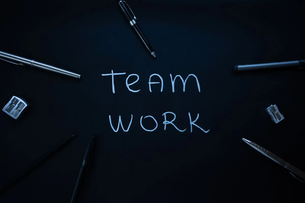 teamwork in an office