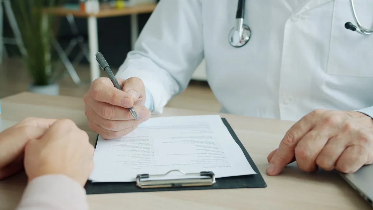health insurance paperwork