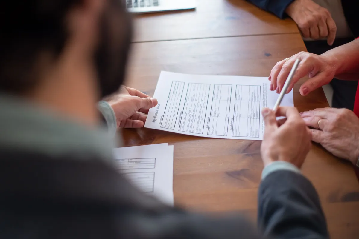 insurance adjuster reviewing claim