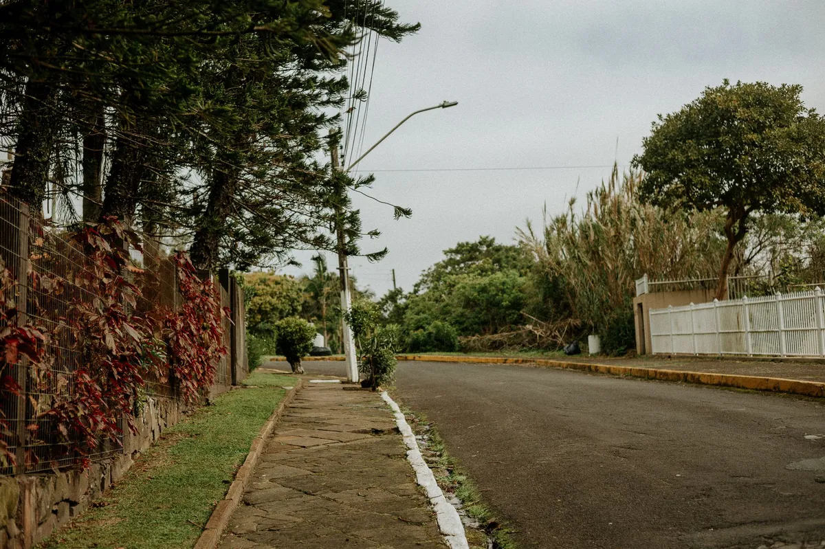 peaceful neighborhood street