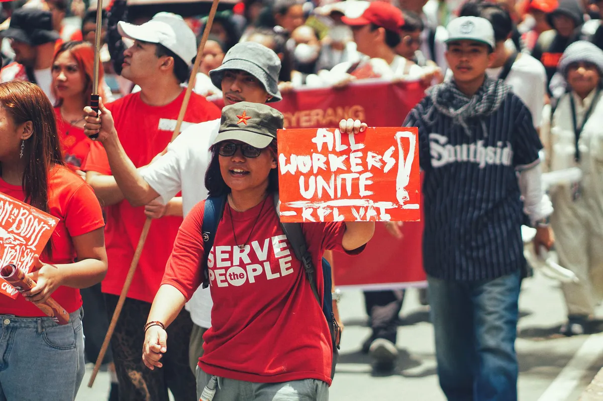Labor rights protest