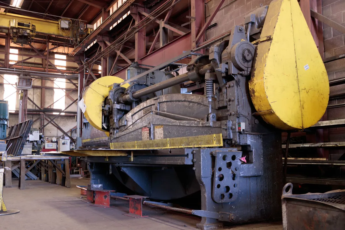 heavy machinery in a factory