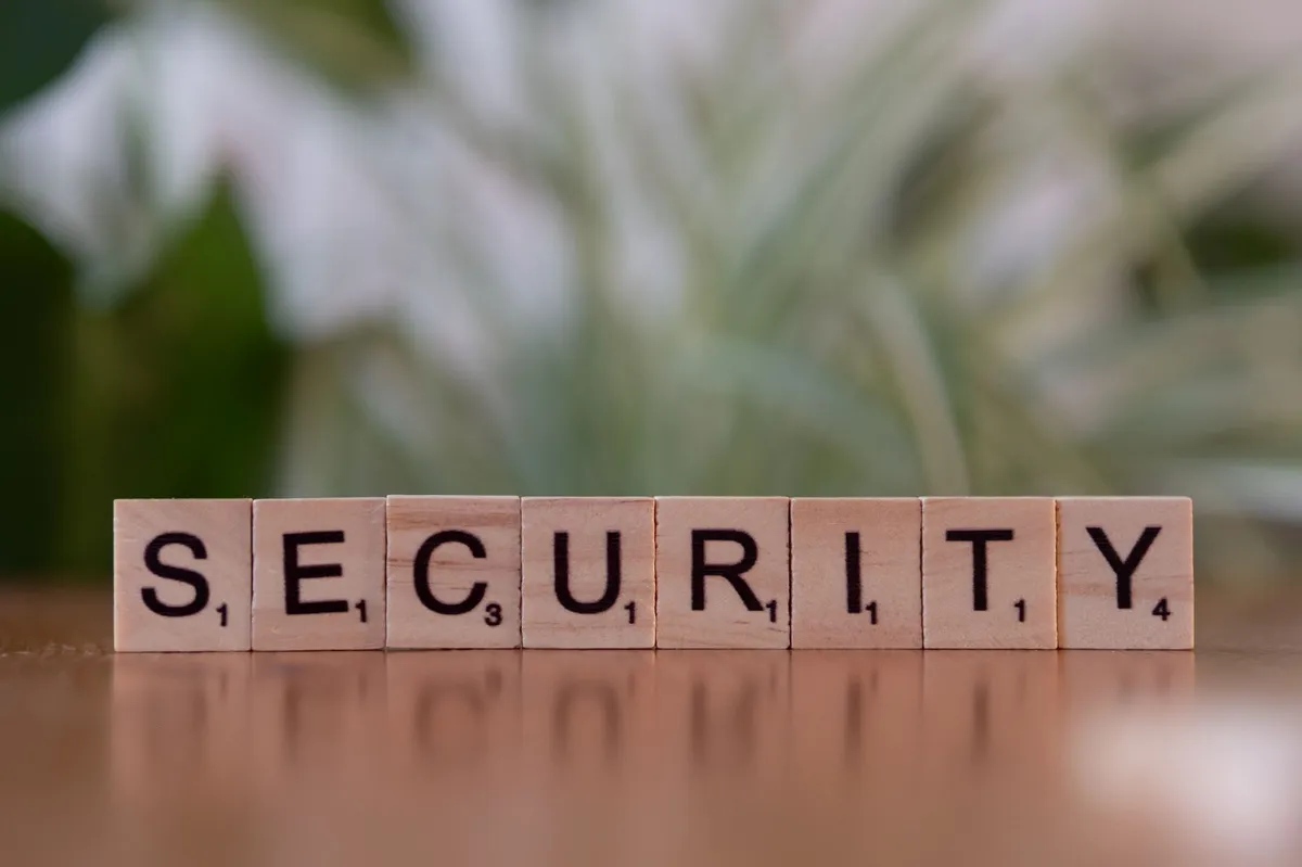 cybersecurity concept with lock