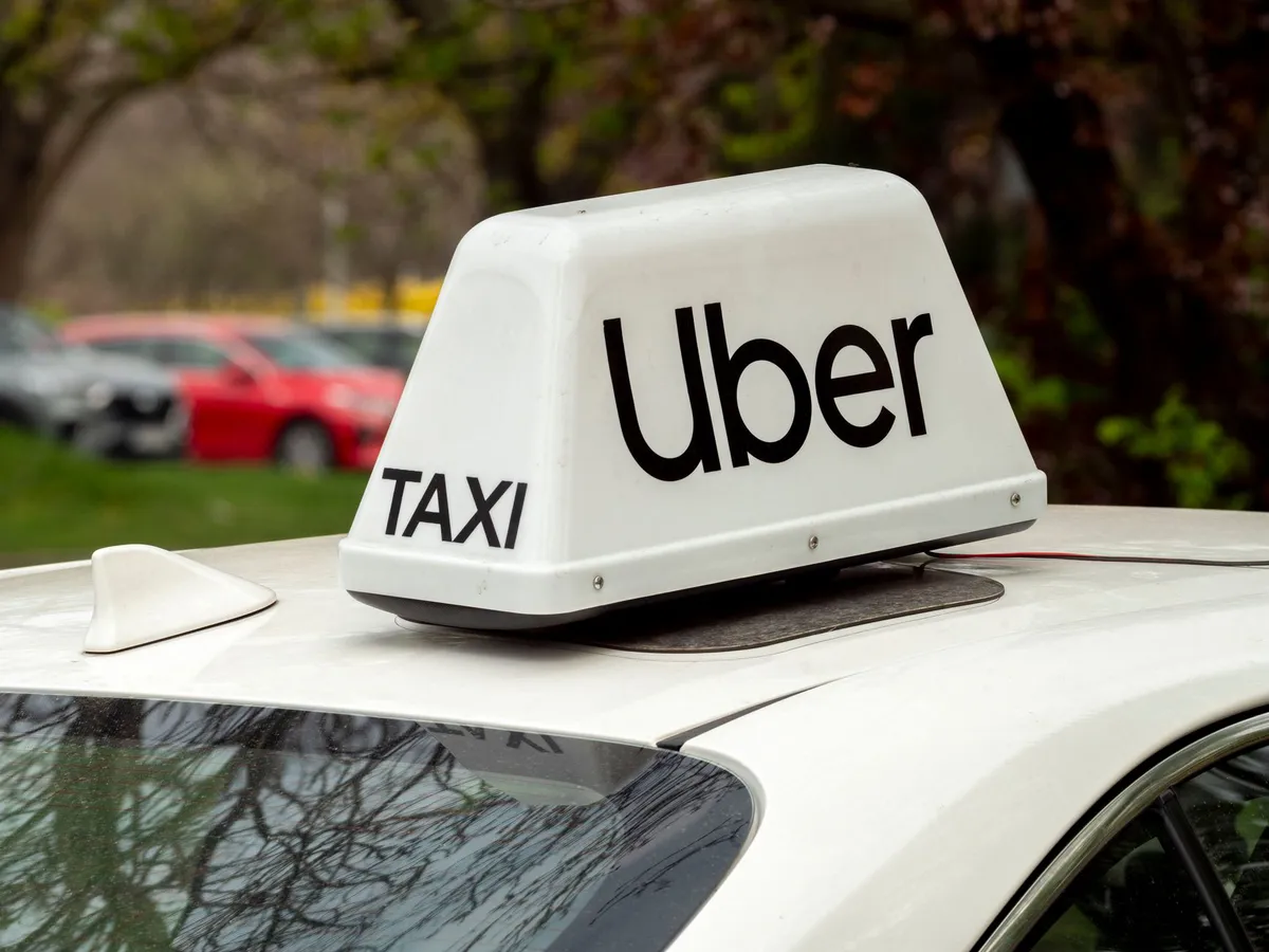 Uber rideshare vehicle
