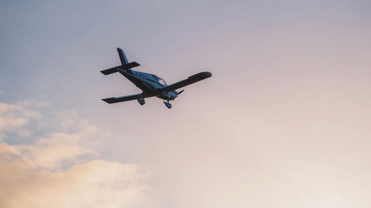 small aircraft flying