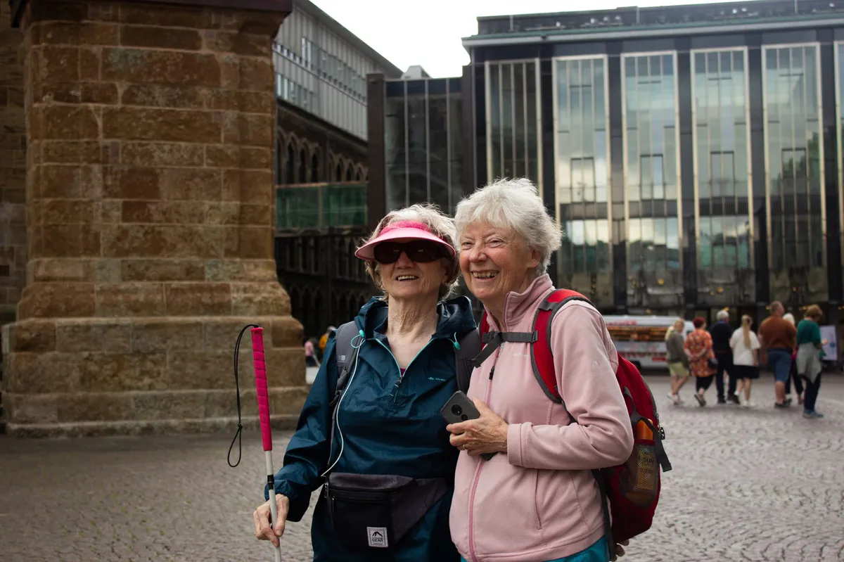 senior travelers enjoying vacation