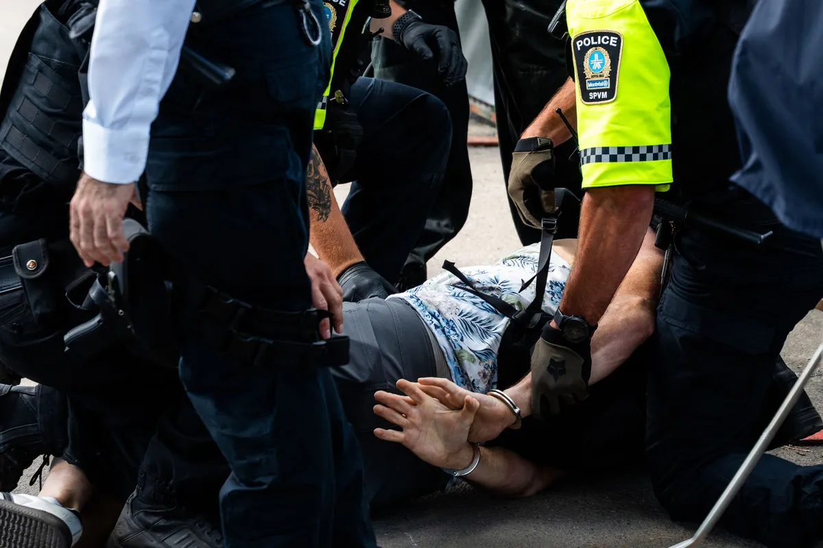 police officers in action