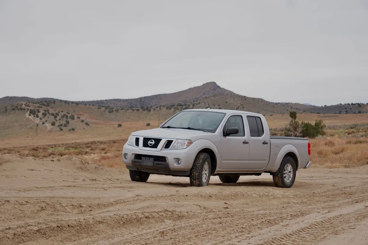 rugged pickup truck on a trail