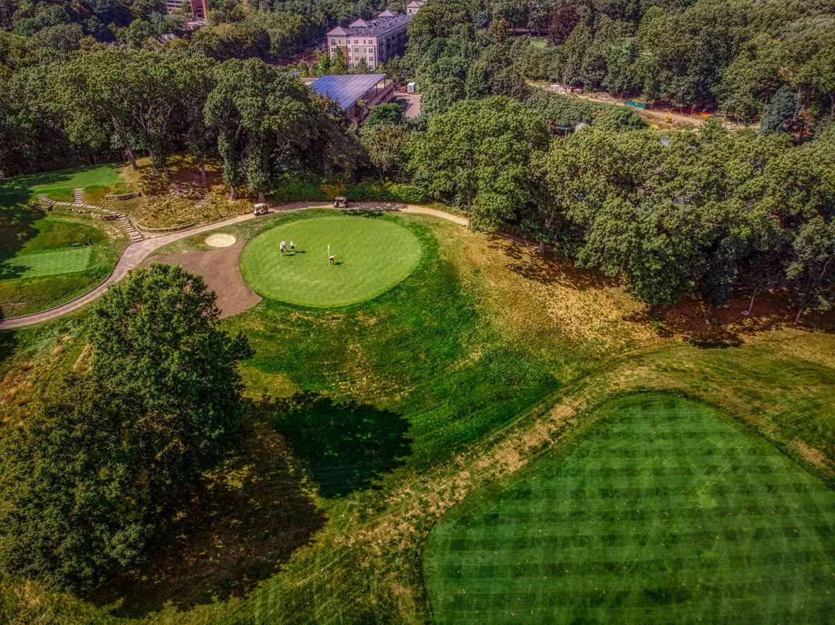 golf course aerial view