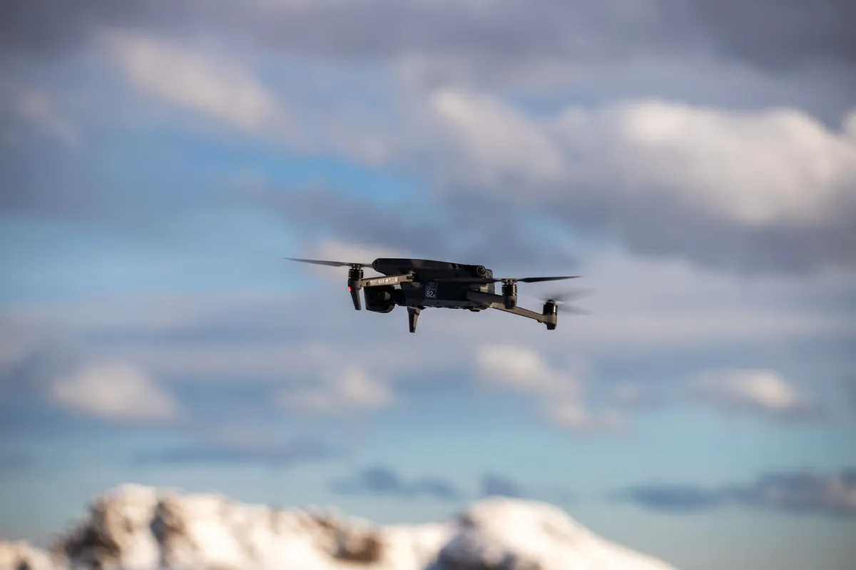 drone in flight